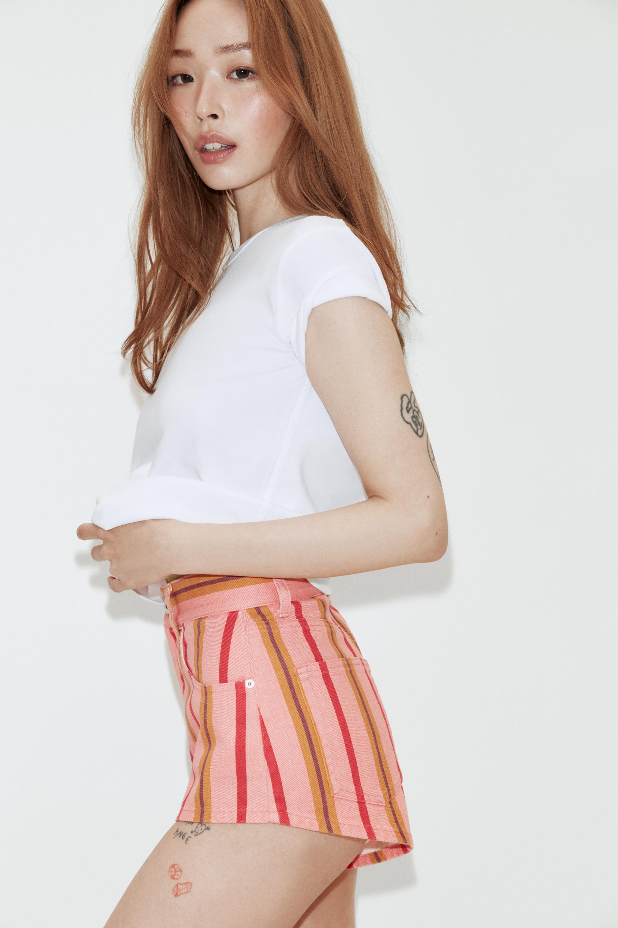 MINI STRIPED SHORTS